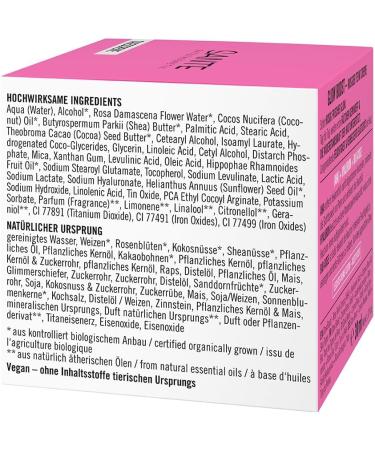 SANTE Naturkosmetik Glow Boost Pink complexion cream with AHA hyaluron and organic rose nourishing day cream for smooth and radiant skin for an immediately rosy fresh glow 50 ml - Buy Online on GoSupps.com