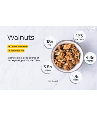 Clevera California Walnuts Halves & Pieces (1.2- lb) Fresh - Raw - Kosher 1.2 Pound (Pack of 1) - Buy Online on GoSupps.com