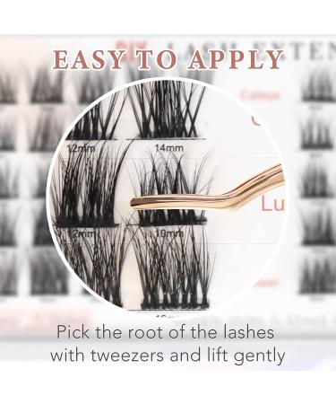 50-Piece Mixed Length Lash Clusters Set - Wispy Volume and Natural Look - Reusable DIY Eyelash Extensions - MERETON - Buy Online on GoSupps.com
