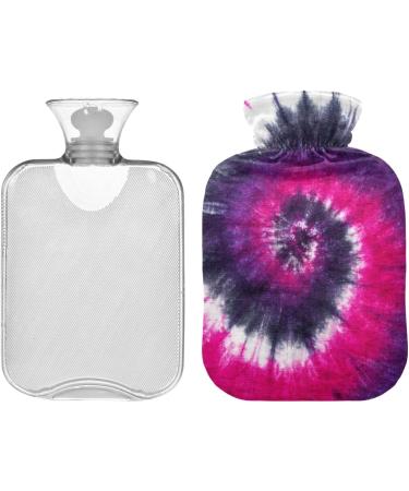 Durable 1L Heat Bottle | Warm-Up Bag for Pain Relief | Purple Pink Spiral Pattern - Buy Online on GoSupps.com