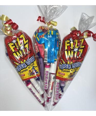 Retro Nostalgic Made To order Filled Wrapped Sweet Candy Cones Birthday Party Bags Filler 19cm x 6 - Buy Online on GoSupps.com
