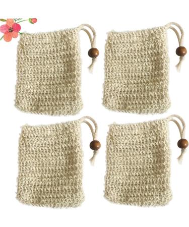 HAPINARY 4pcs Soap Storage Bag Bubble Maker Bag Foaming Net Facial Net Face Washing Bag Soap Holder - Buy Online on GoSupps.com