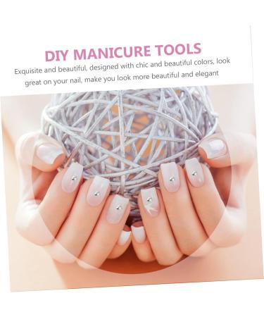 Healeved 1 Box Nail Drill Metal Nail Tips Manicure Jewelry Accessories for Appliques Embellishments Manicure Decorations Nail Art Accessories Nail Charm Steel Ball 3d Mini 13X5X1cm Silver - Buy Online on GoSupps.com