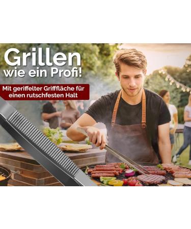Stainless Steel Cooking Tweezers - 45cm Kitchen & Grill Tweezers for Precision Cooking | Buy Online Internationally - Buy Online on GoSupps.com