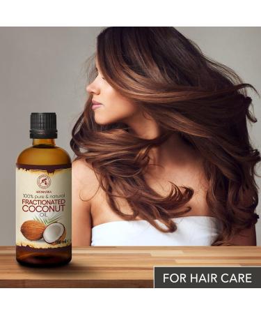 Coconut Oil Fractures 100ml | 100% Pure Cocos Nucifera Oil for Face Body Skin Hair & Massage Natural Intensive Care - Buy Online on GoSupps.com