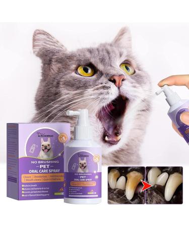 Petry Oral Spray Teeth Cleaning Spray for Dogs & Cats Pets Dental Care Bad Breath Treatment Pet Breath Freshener Spray Care Cleaner Dog and Cat Natural Breath Freshener - Buy Online on GoSupps.com