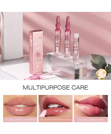  Fictory 2PCS Lip Plumping Gloss Long-Lasting Moisturizing Rose Petals Lip Plumping Filler for Women - Buy Online on GoSupps.com