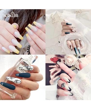 Coffin Sculpted Dual Extension Forms | Nail Mold for Poly Gel, UV Gel, Acrylic | DIY Nail Decoration System - Buy Online on GoSupps.com