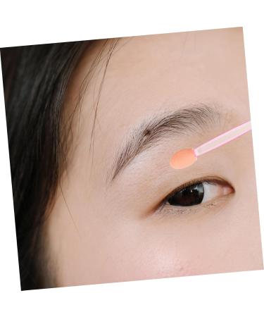 Mipcase 100pcs Eye Shadow Stick Eyeliner Brush Cosmetic Dual-ended Woman Emulsion Lip Brush Disposable Pink 7.5x0.5cm Pink - Buy Online on GoSupps.com