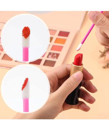 BOULTON Lip Brushes 100pcs - Disposable Lip Wands for Lips, Eyes, Concealer - Makeup Beauty Toolkit | White Lipstick Applicator Wand - Buy Online on GoSupps.com