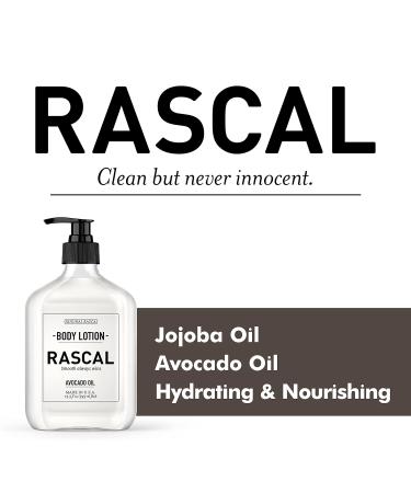 Rascal Body Lotion for Men | Avocado & Jojoba Oil | 13.3 oz | Hydrating Skin Care - Buy Online on GoSupps.com
