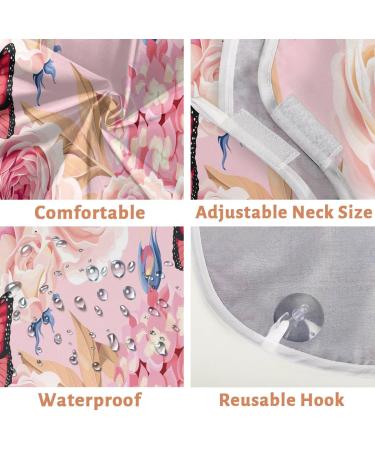 Beard Bib Apron for Men | Waterproof Hair Catcher Cape | Perfect for Shaving & Trimming | Stylish Roses & Butterflies Design - Buy Online on GoSupps.com