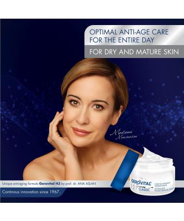 Buy GEROVITAL CLASSIC Intensive Moisturizing Face Cream with Hyaluronic Acid & Vitamin E - Anti-Wrinkle Anti-Aging Hydration (50 ml) - International Shipping Available - Buy Online on GoSupps.com