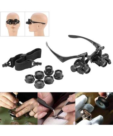 Headband Magnifier Handheld Digital Magnifier Lightweight Foldable Headband Design Binoculars Magnifier Glasses LED Magnifying Glass Magnifying Glass with Light Hands Free Eyeglass Magnifier Better - Buy Online on GoSupps.com