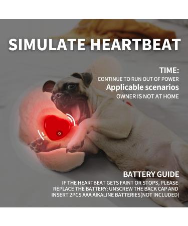 All For Paws Cuddly Heartbeat Plush Dog Toy Puppy Behavioral Aid Pink Pillow | International Shipping - Buy Online on GoSupps.com