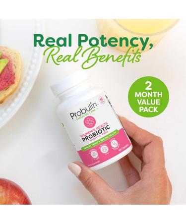Probulin Womens Probiotic - Vaginal UT Gut & Immune Health with Lactobacillus Reuteri - 20 Billion CFU 12 Probiotic Strains & Prebiotics - 60 Vegan Gluten Free Capsules for Whole-Body Wellness Women's Health Daily - 60  - Buy Online on GoSupps.com