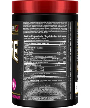 ALLMAX Nutrition Aminocore Bcaa - 8g Bcaas - 100% Pure Branch Chained Amino Acids - Gluten Free 315 gram Pink Lemonade Pink Lemonade 315 g (Pack of 1) 8g Bcaas - Buy Online on GoSupps.com