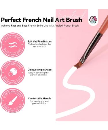 Saviland French Manicure Kit: White French Gel Nail Polish Fast French Tips Guide Stickers Complete French Tip Tool Easy French Nail Brush Home Beginners French Nails 8B-French Manicure Nail Kit2 - Buy Online on GoSupps.com