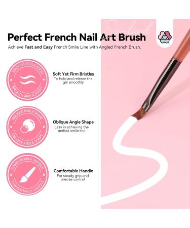 Saviland French Manicure Kit: Complete Nail Art Set with Tips Stickers Gel Polish & Lamp for Beginners - Buy Online on GoSupps.com