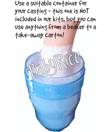 BabyRice Baby Casting Kit - 12x9 Shadow Box Display Frame, Silver Paint - Hand & Foot Casts (White/White) - Buy Online on GoSupps.com