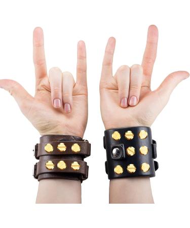 60 Pairs 3 Sizes Brass Chicago Screws with Hole Punch Tool - DIY Leather Rivets & Fasteners in Gold - Buy Online on GoSupps.com