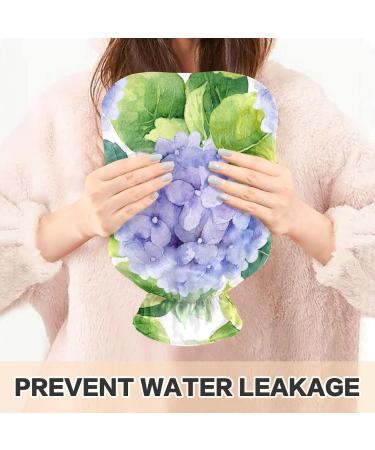 NAANLE Floral Hydrangeas Hot Water Bottle with Cover | 1L Pain Relief for Menstrual Cramps & Therapy - Heat & Cold Use - Buy Online on GoSupps.com