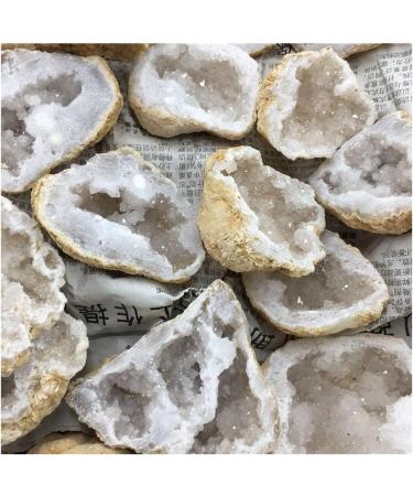 Natural Crystal Rough Natural White Agate Geode Slice Quartz Crystal Cluster MineralsCrystal Home Decoration for Decoration Stone Generator HOMEZHOU 2pcs - Buy Online on GoSupps.com