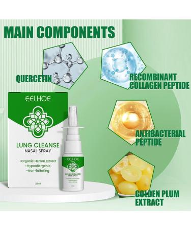 KYOSK Onnature Organic Herbal Lung Cleanse 20ml Herbal Spray Cleansing Lung Nasal Spray Lung Spray Organic Herbal Lung Cleanse & Repair Nasal Spray Pro (3pcs) - Buy Online on GoSupps.com