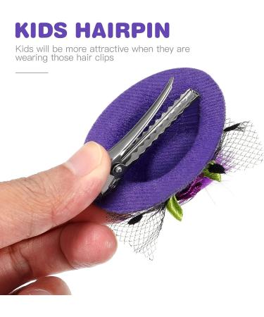 Gadpiparty Mini Hat Hair Clips - 12 Pcs Small Top Hat Fascinator Barrettes for Kids, Toddler Party Costume Accessory - Buy Online on GoSupps.com