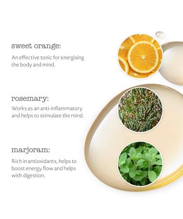 Elemental Herbology Zest Bath & Body Oil | Revitalizing Essential Oils Blend | Marjoram Sweet Orange & Rosemary | 4.9 fl. oz | Cruelty Free International Shipping - Buy Online on GoSupps.com