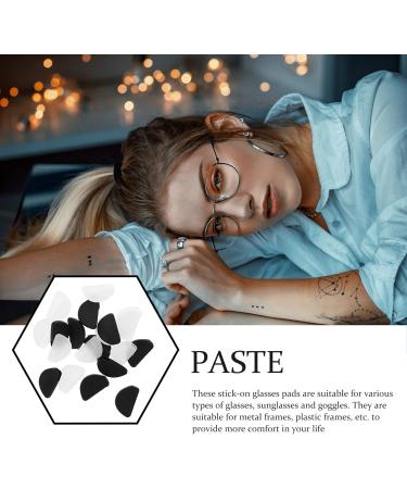 Exceart 20 Pairs Silicone D-Shaped Nose Pads for Glasses - Anti-Slip Nose Bridge Holder Repair Set - Buy Online on GoSupps.com