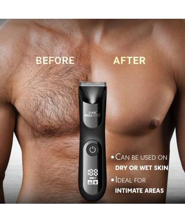 ZLADE Ballistic Pro Full-Body Manscaping Trimmer - Waterproof Ceramic Blades Digital Display - Ideal for Beard & Body Grooming - Buy Online on GoSupps.com