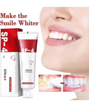 YAYASHI S-P-4 Whitening Toothpaste - Brightening & Stain Removing (2 Pcs x 120g) for Fresh Breath | Buy Internationally - Buy Online on GoSupps.com