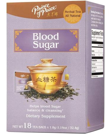 PRINCE OF PEACE Blood Sugar Herbal Tea 18 Bag 0.02 Pound - Buy Online on GoSupps.com