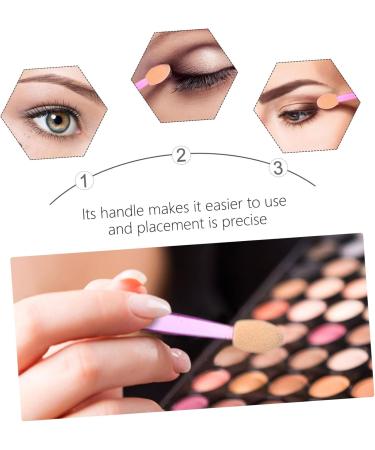 Housoutil 160 pcs Eye Brush Heads Head Sponges Dual Disposable Shadow Cosmetic Sponge Makeup 6x1x0.8cmx2pcs Assorted Colorx2pcs - Buy Online on GoSupps.com