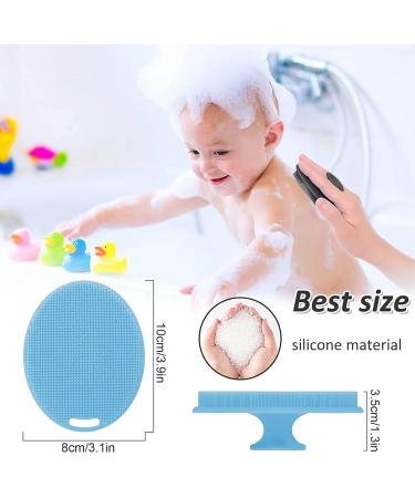 Facial Brush Multifunctional Silicone Face Scrubber Hand Scrubber Waterproof Facial Cleansing Brushes for Skin Cleansing for Deep Cleansing Virtcooy Blue - Buy Online on GoSupps.com