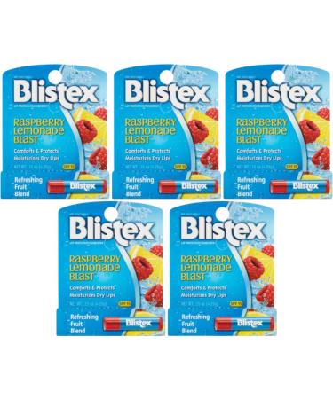 Blistex Family Pack - Raspberry Lemonade Blast Lip Balm 0.15 oz (Pack of 5) - Buy Online on GoSupps.com