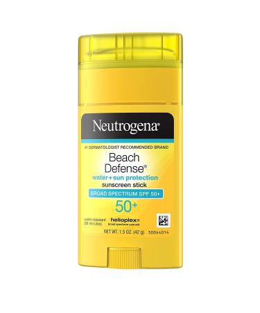 Neutrogena Beach Defense Sunscreen Stick SPF 50+ - 1.5 oz - Ultimate UV Protection - Buy Online on GoSupps.com