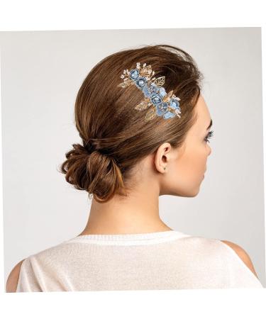 Angoily Bridal Comb Decorative Hair Clips Bride Bridesmaids Crystal Headpiece Bridesmaid Hair Accessories Women Hair Side Combs Floral Hair Clip Pearl South Korea Women's Fabric - Buy Online on GoSupps.com