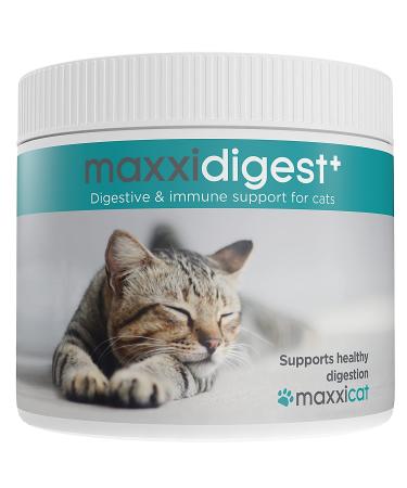 Maxxicat - Maxxidigest+ probiotics prebiotics & digestive enzymes for cats - progressive support for the digestion and the immune system of cats - no GMO powder 200 g - Buy Online on GoSupps.com