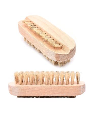Dual Nail Brush & Buffing Block Set - Wooden Nail Care Tool for Men and Women - Buy Online on GoSupps.com