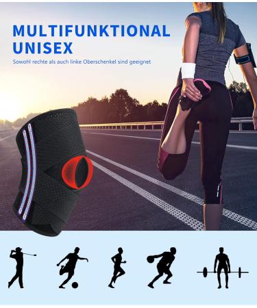 Prowaves Knee Brace for Men & Women - Adjustable Patella Support with Side Stabilizers for Meniscus Tears Knee Pain & Arthritis Recovery - XXXL Black - Buy Online on GoSupps.com