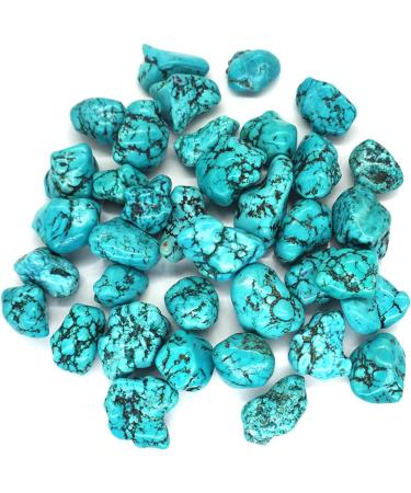 Natural Crystal Rough Natural White Turquoise Dyed Green Tumbled Irregular Stone Crystal Gemstone Natural Stone (Size : 50g) - Buy Online on GoSupps.com