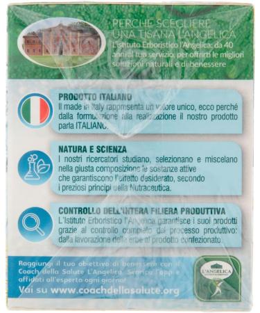  Italian Gourmet E.R. L'Angelica Tisana Ventre Piatto Cold Herbal Tea Grapefruit Fennel and Mint Flavor 18 filters + Italian Gourmet Polpa di Pomodoro 400 g Box - Buy Online on GoSupps.com