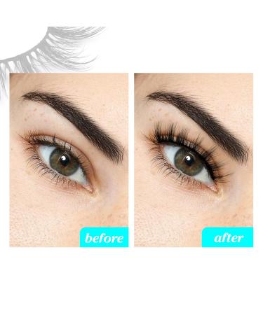 Pleell Manga Eye Natural Look False Eyelashes - 6 Pairs Pack, Faux Mink Wispy Fluffy Anime Lashes - 7-16mm - Buy Online on GoSupps.com