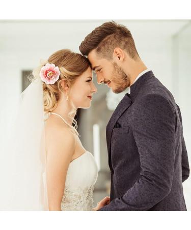 Bohemian Flower Hair Clip Set - 21 Multicolor Rose Barrettes for Women, Girls, Boho Brides - Wedding Hair Accessories - Buy Online on GoSupps.com