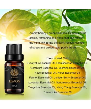 Aromatherapy Eucalyptus Essential Oils Lemon Set 100% Pure Lemon Essential Oils Scent Set 2x10ml Therapeutic Grade Lemon Aromatherapy Essential Oils Eucalyptus Fragrance Kit for Diffuser Humidifier - Buy Online on GoSupps.com