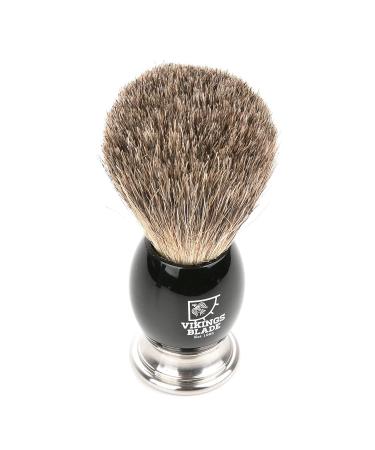 VIKINGS BLADE Luxury Shaving Brush for Men - Dark StallionisdigitUltra Heavy Acrylic & 316L Steel Handle - Strong Knot, Minimal Shedding - Fast Lather - Smooth & Plush on Skin - Buy Online on GoSupps.com