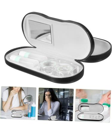 JECOMPRIS Double-Layer Hard Glasses Case & Organizer | Storage Box for Glasses Sunglasses & Contact Lenses - 16x7x5.5cm - Buy Online on GoSupps.com