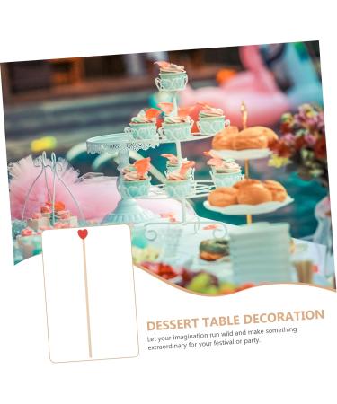 100pcs Plug-in Stick DIY Wood Lollipop Decors Coffee Stirrers Wedding Ceremony Decorations Lollipop for DIY Kid Lovely Wooden Lollipop Food Decor Picks Wood Decor Supplies Cake - Buy Online on GoSupps.com